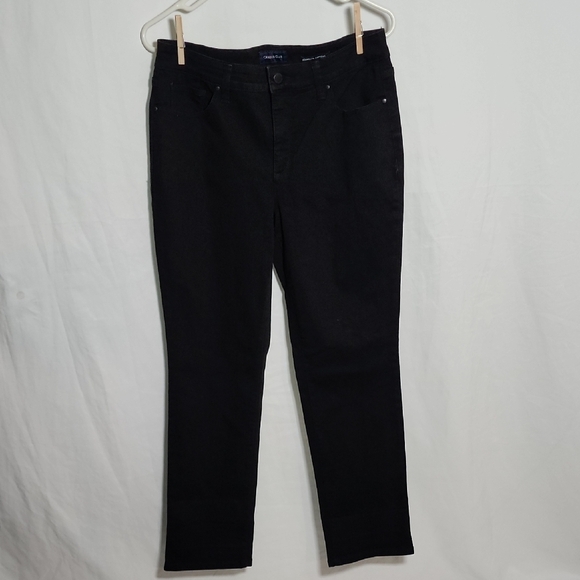 Charter Club Black Straight Leg Jeans Timeless Style - Picture 1 of 6